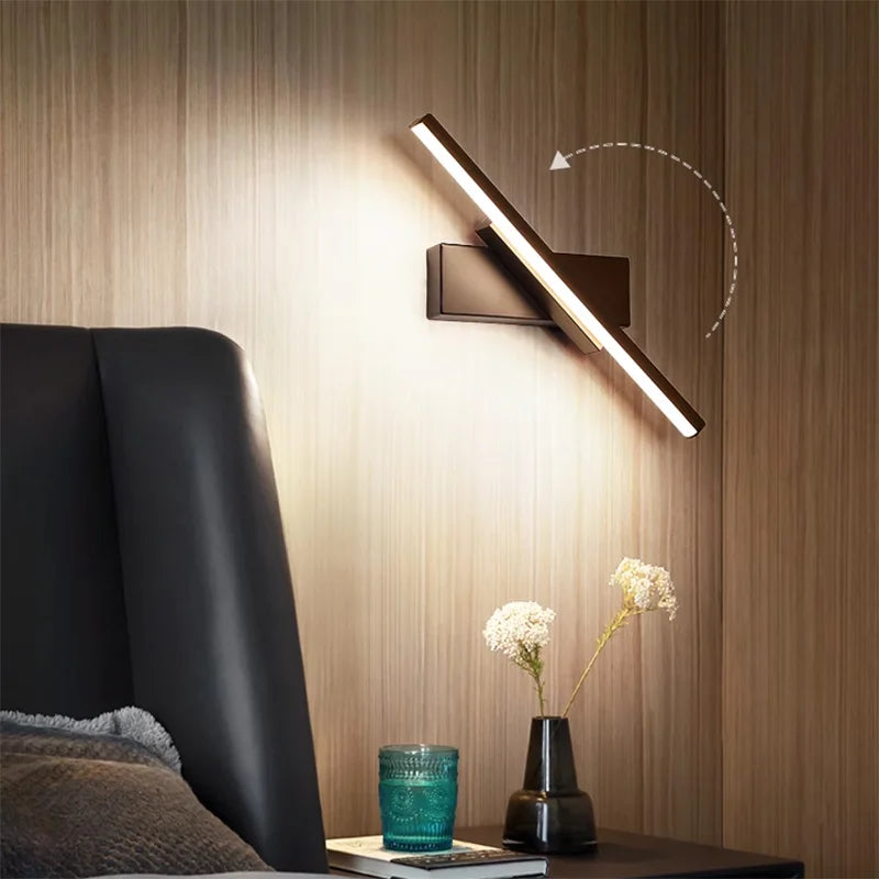 Modern Rotatable LED Wall Light – Sleek Mirror Lamp for Bathroom & Bedroom