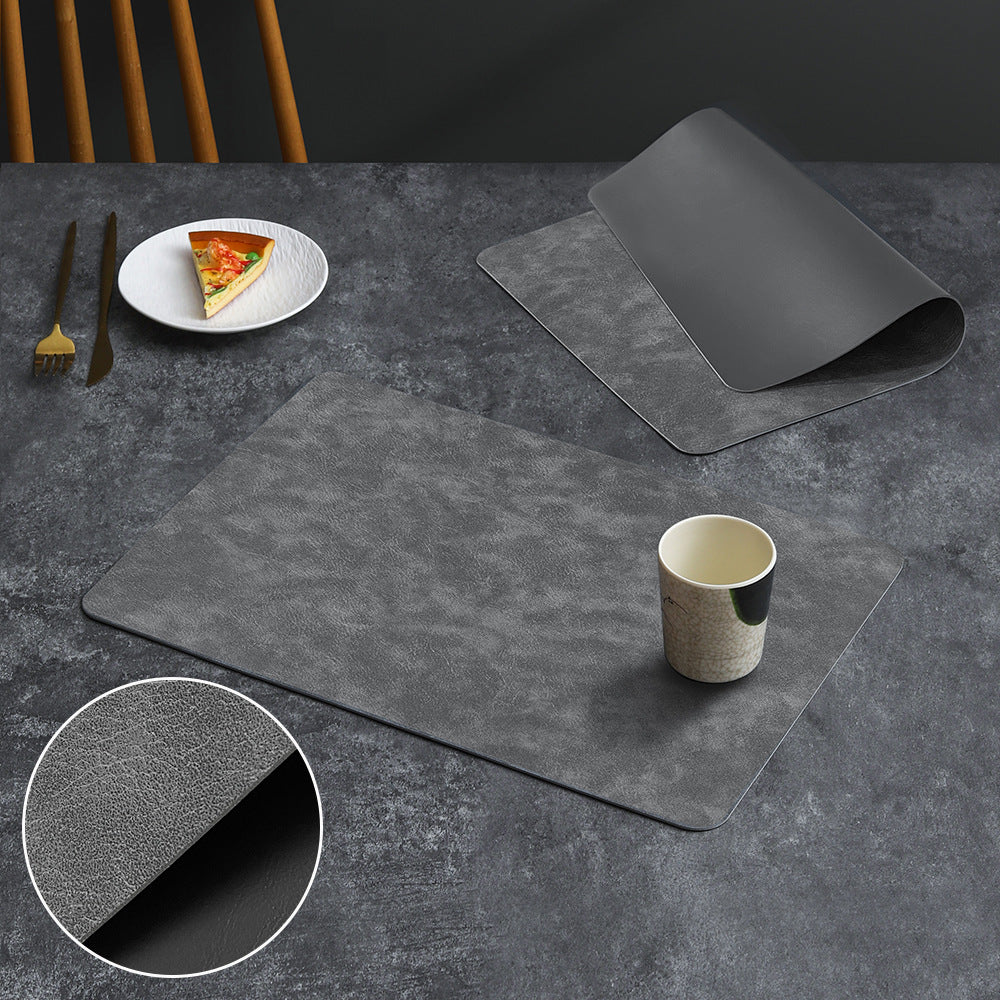 Luxury Leather Waterproof Double Layer Placemat