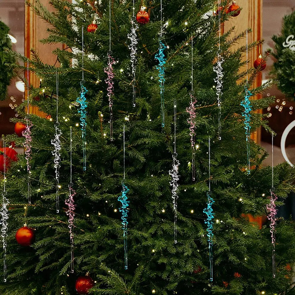 10Pcs Simulated Acrylic Icicle Ornaments