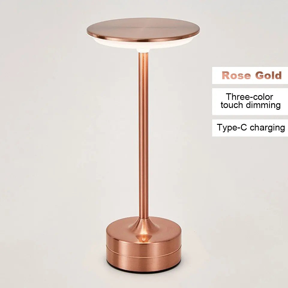 LED Touch Sensor Table Lamp – USB Rechargeable Portable Night Light
