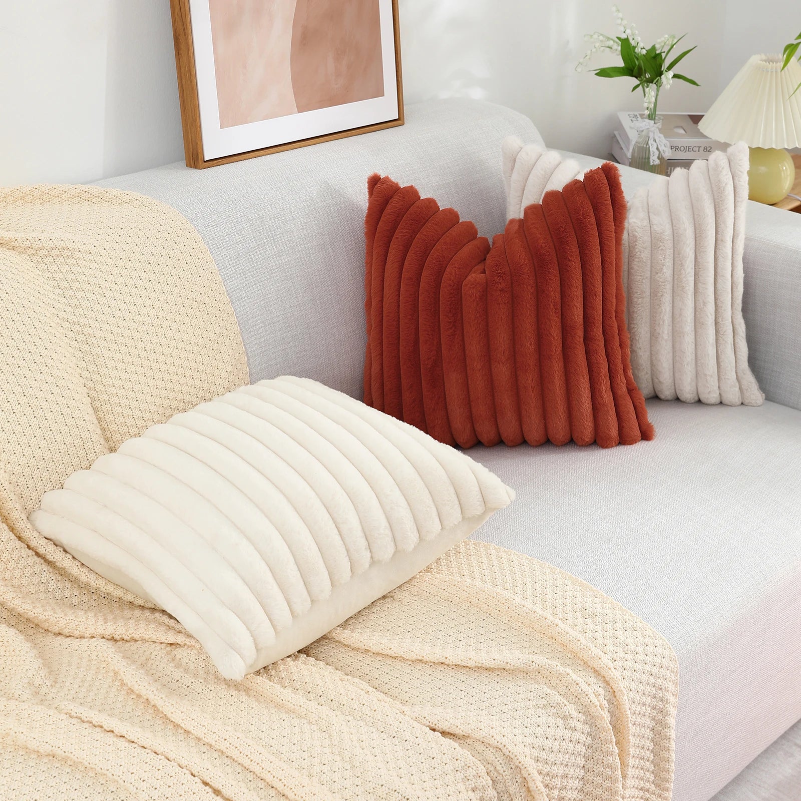 Luxury Furry Pillow Covers