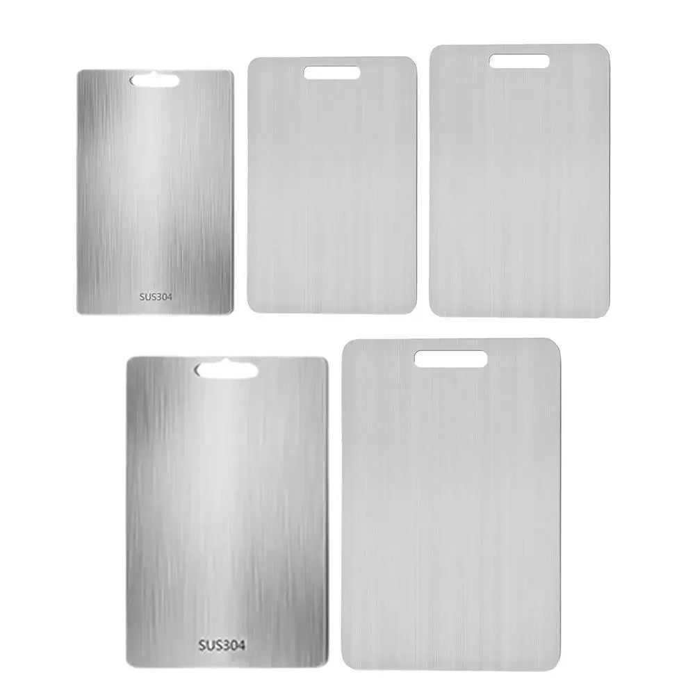 Titanium Stainless Steel Cutting Board – Double-Sided 304 Steel