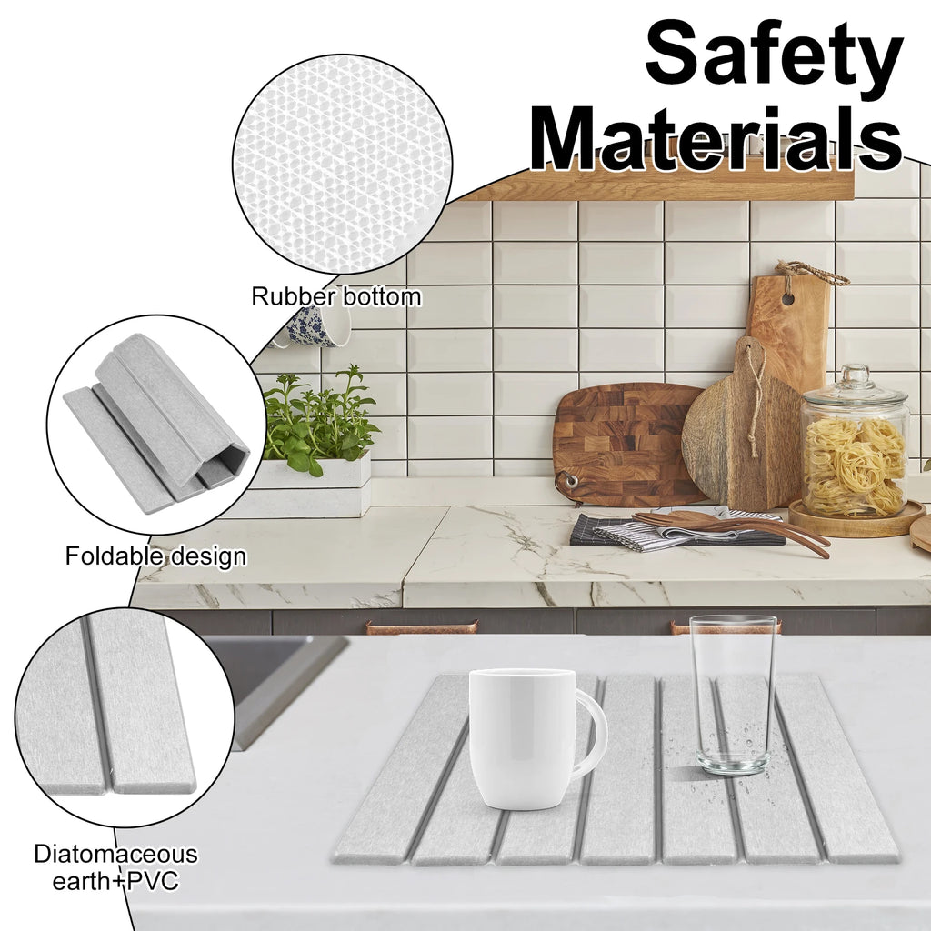 Foldable Diatomite Stone Drying Mat