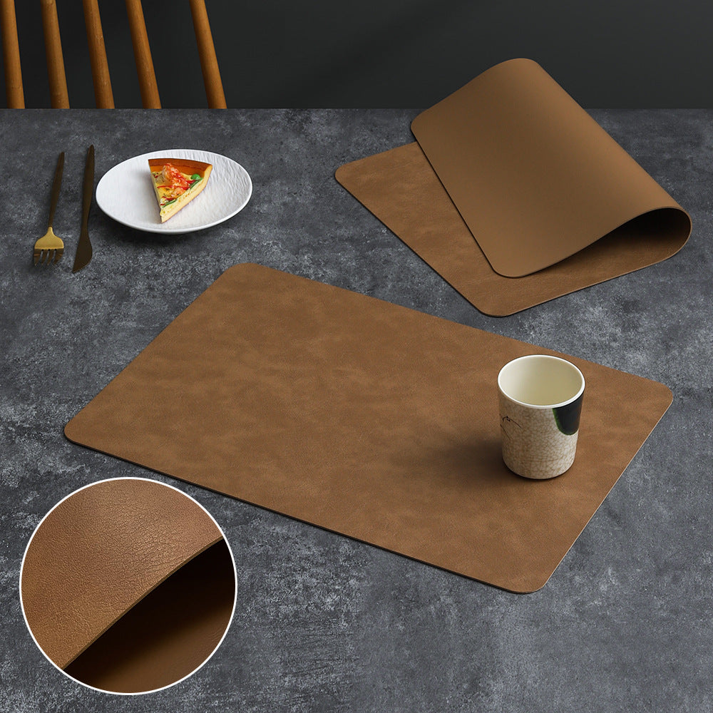 Luxury Leather Waterproof Double Layer Placemat