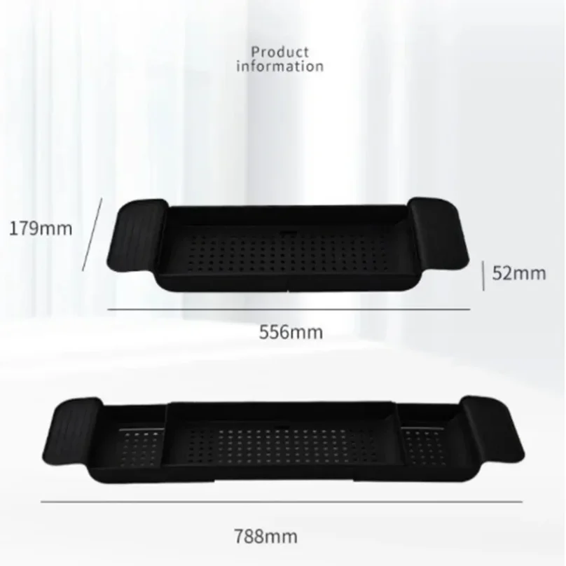 Multi-Function Retractable Bathtub Storage Rack – Adjustable Bath & Sink Organizer Shelf