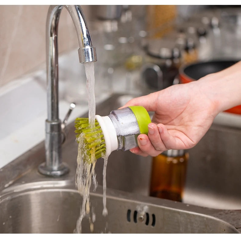 Dish Brush With Soap Dispenser