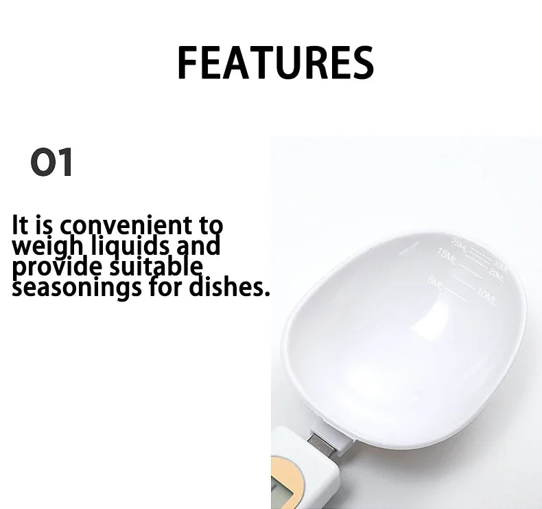 Digital Spoon Kitchen Scale – 500g/0.1g Precision Measuring Tool