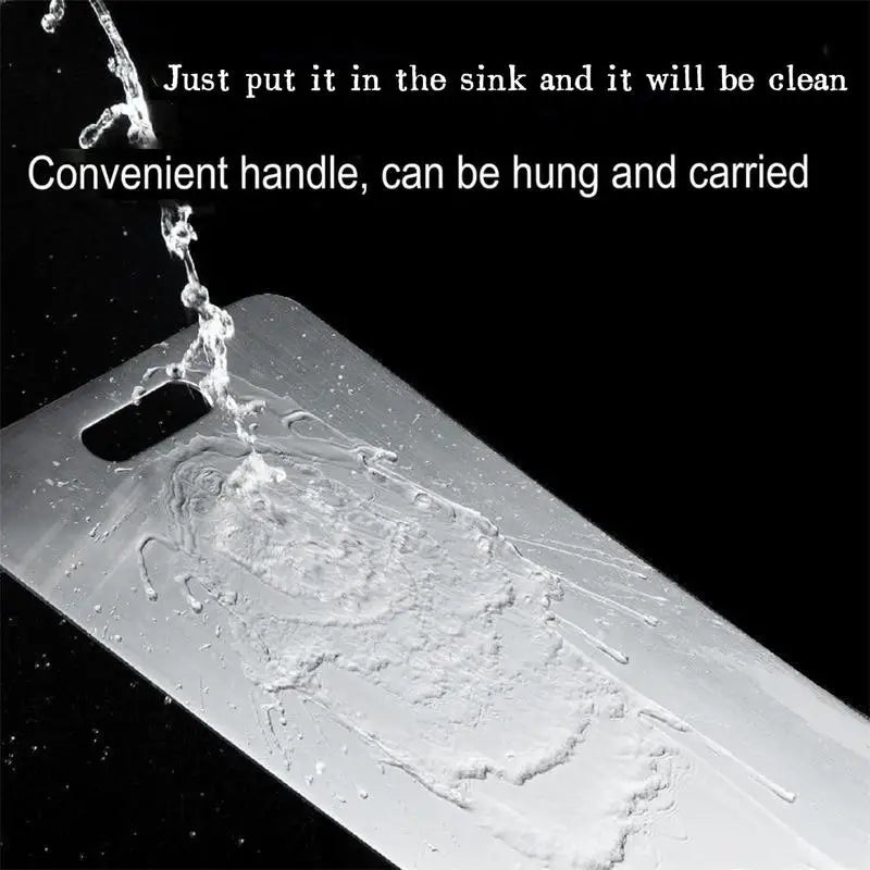 Titanium Stainless Steel Cutting Board – Double-Sided 304 Steel