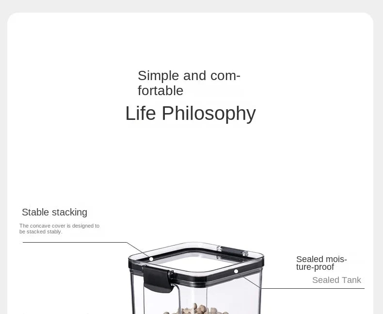 Airtight Kitchen Storage Jar Set – Moisture-Proof Organizer