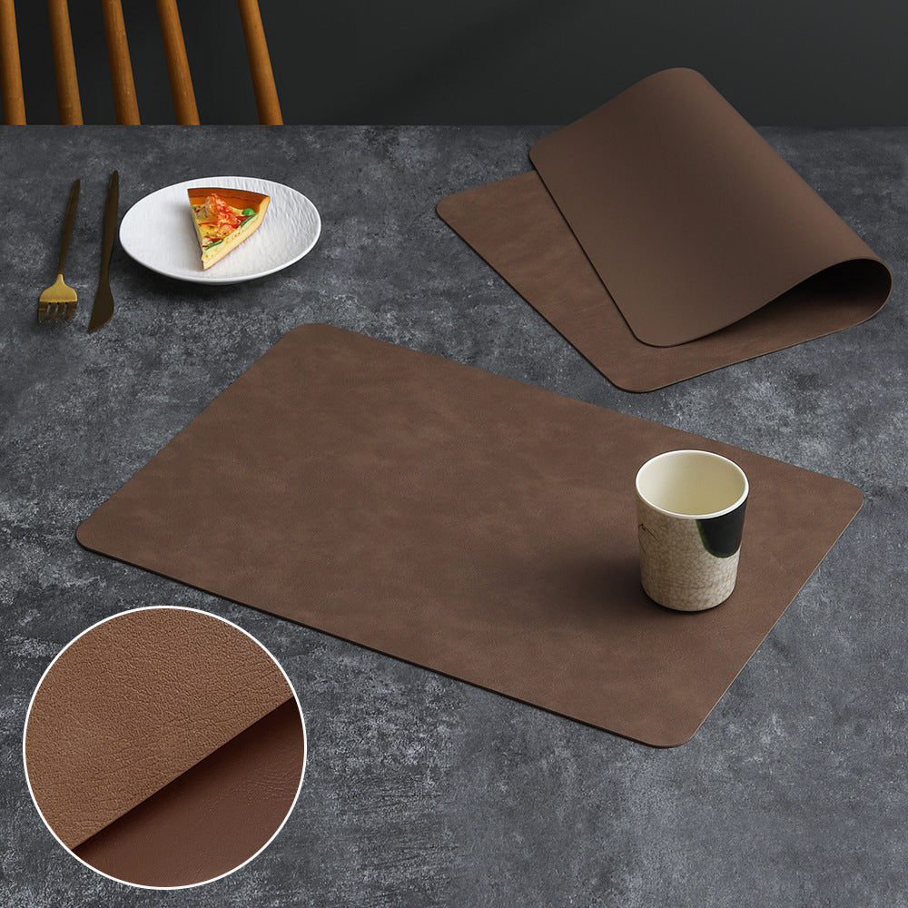 Luxury Leather Waterproof Double Layer Placemat