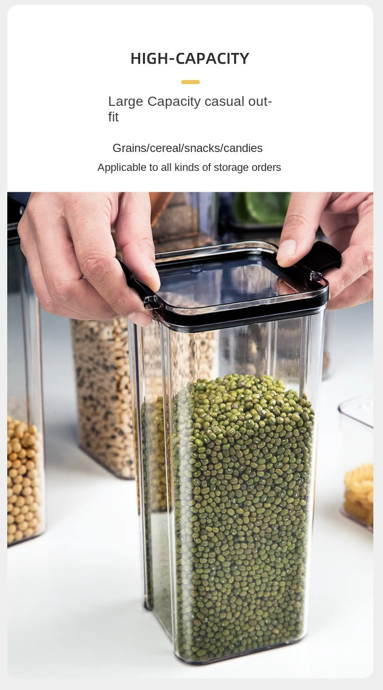 Airtight Kitchen Storage Jar Set – Moisture-Proof Organizer