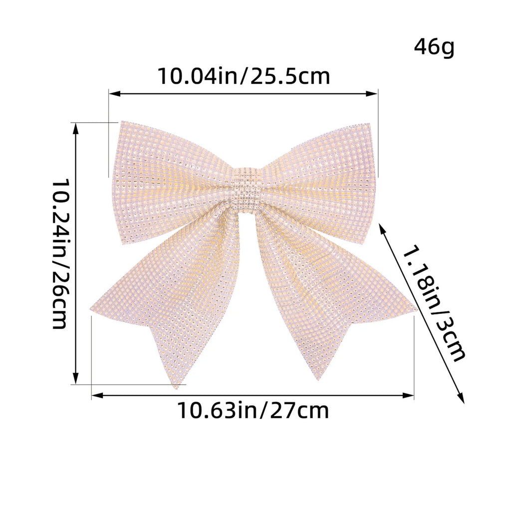 Christmas Rhinestone Bow Ornament