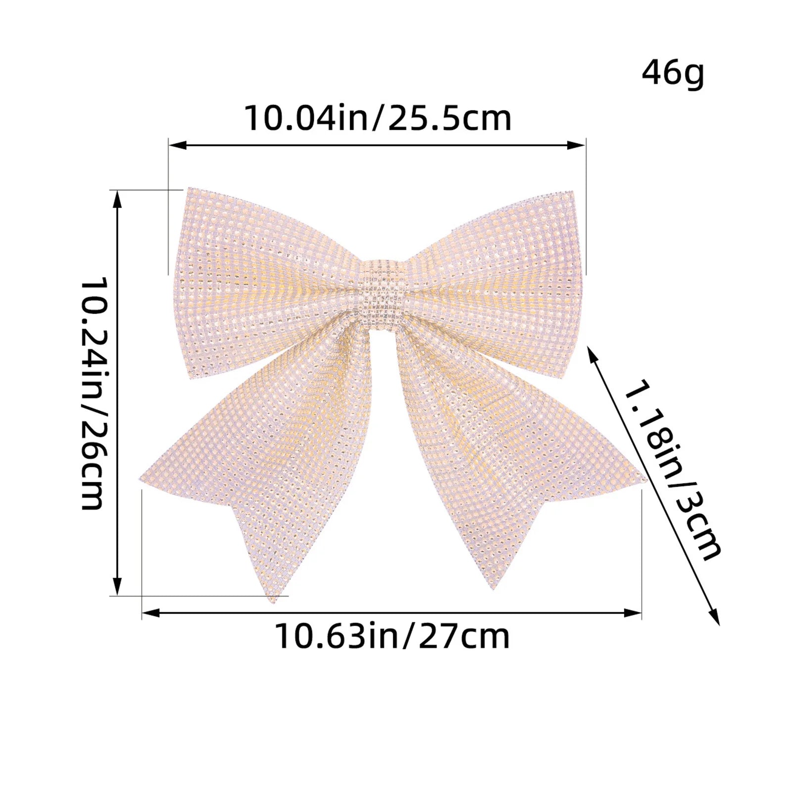 Christmas Rhinestone Bow Ornament