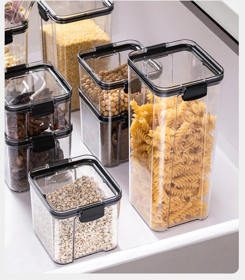 Airtight Kitchen Storage Jar Set – Moisture-Proof Organizer
